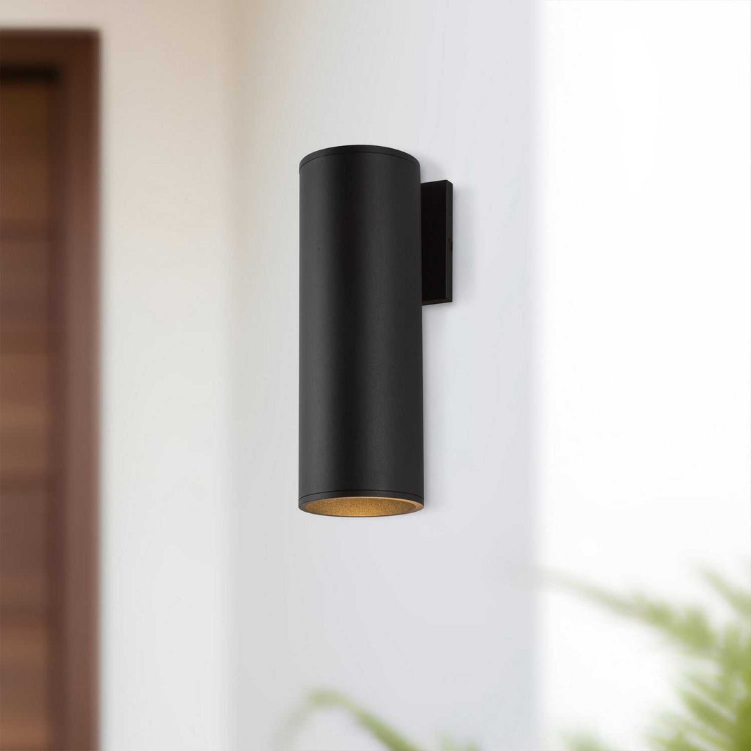 Kuzco Canada - LD4-WS12W24-3036-BK-UNV-010 - LED Outdoor Wall Sconce - Lorna - Black