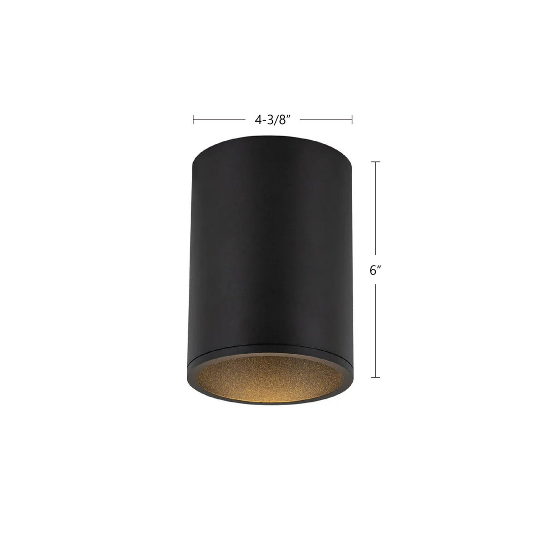 Kuzco Canada - LD4-FM06W18-3036-BK-UNV-010 - LED Flush Mount - Lorna - Black