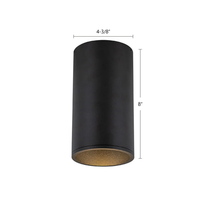 Kuzco Canada - LD4-FM08W20-3036-BK-UNV-010 - LED Flush Mount - Lorna - Black