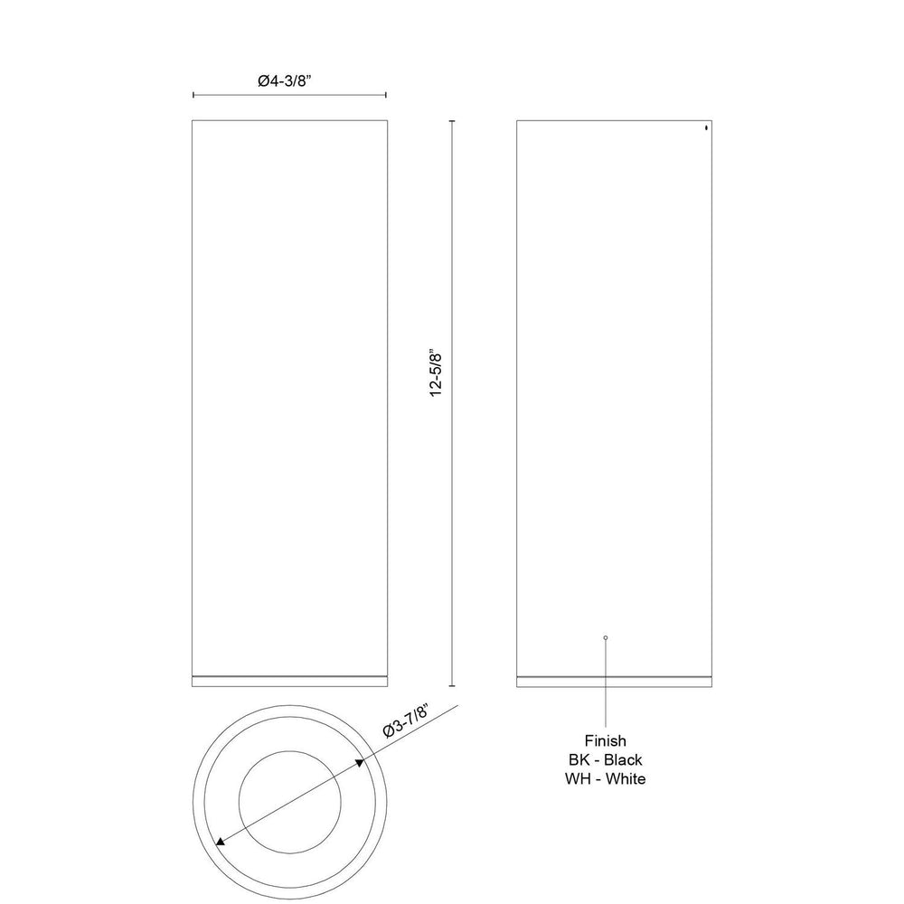 Kuzco Canada - LD4-FM12W24-3036-WH-UNV-010 - LED Flush Mount - Lorna - White