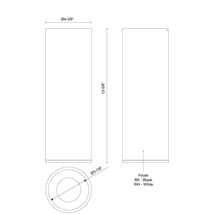 Kuzco Canada - LD4-FM12W24-3036-WH-UNV-010 - LED Flush Mount - Lorna - White