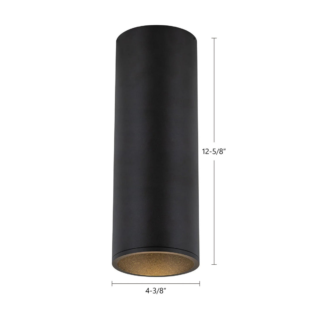 Kuzco Canada - LD4-FM12W24-3036-BK-UNV-010 - LED Flush Mount - Lorna - Black