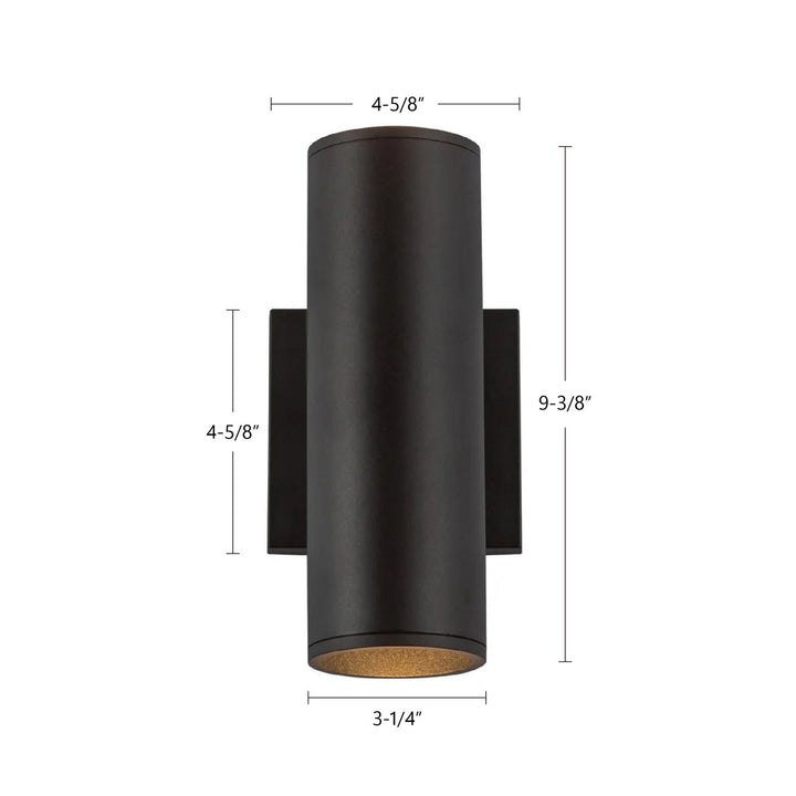 Kuzco Canada - LD3-UD09W20-3036-BK-UNV-010 - LED Wall Sconce - Lorna - Black
