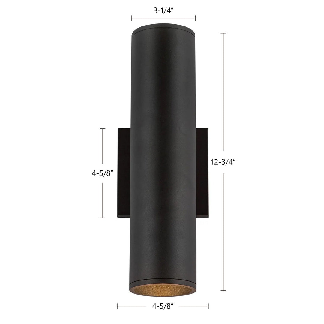 Kuzco Canada - LD3-UD12W24-3036-BK-UNV-010 - LED Wall Sconce - Lorna - Black