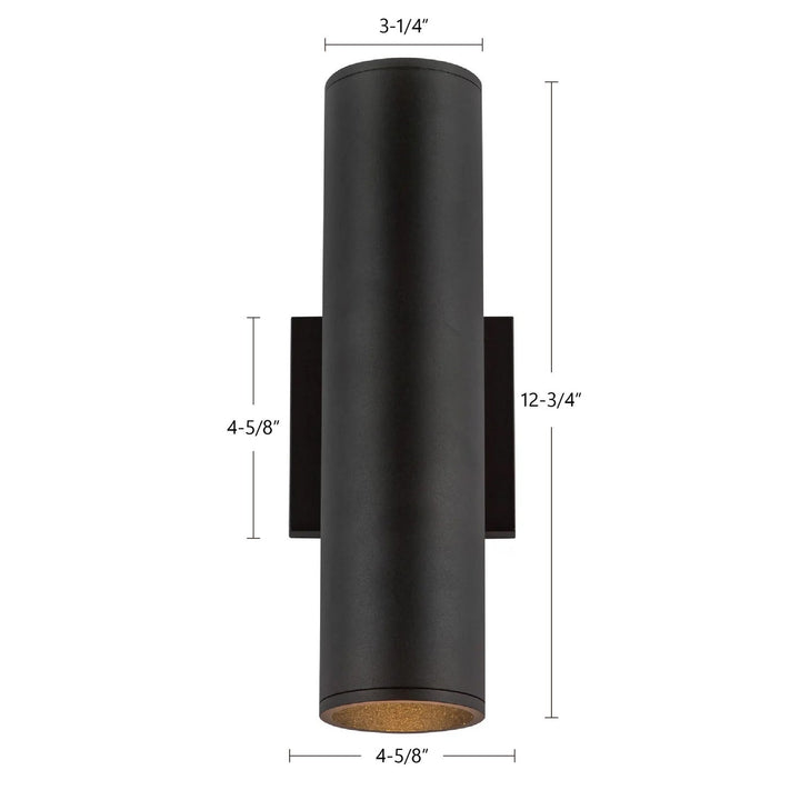 Kuzco Canada - LD3-UD12W24-3036-BK-UNV-010 - LED Wall Sconce - Lorna - Black