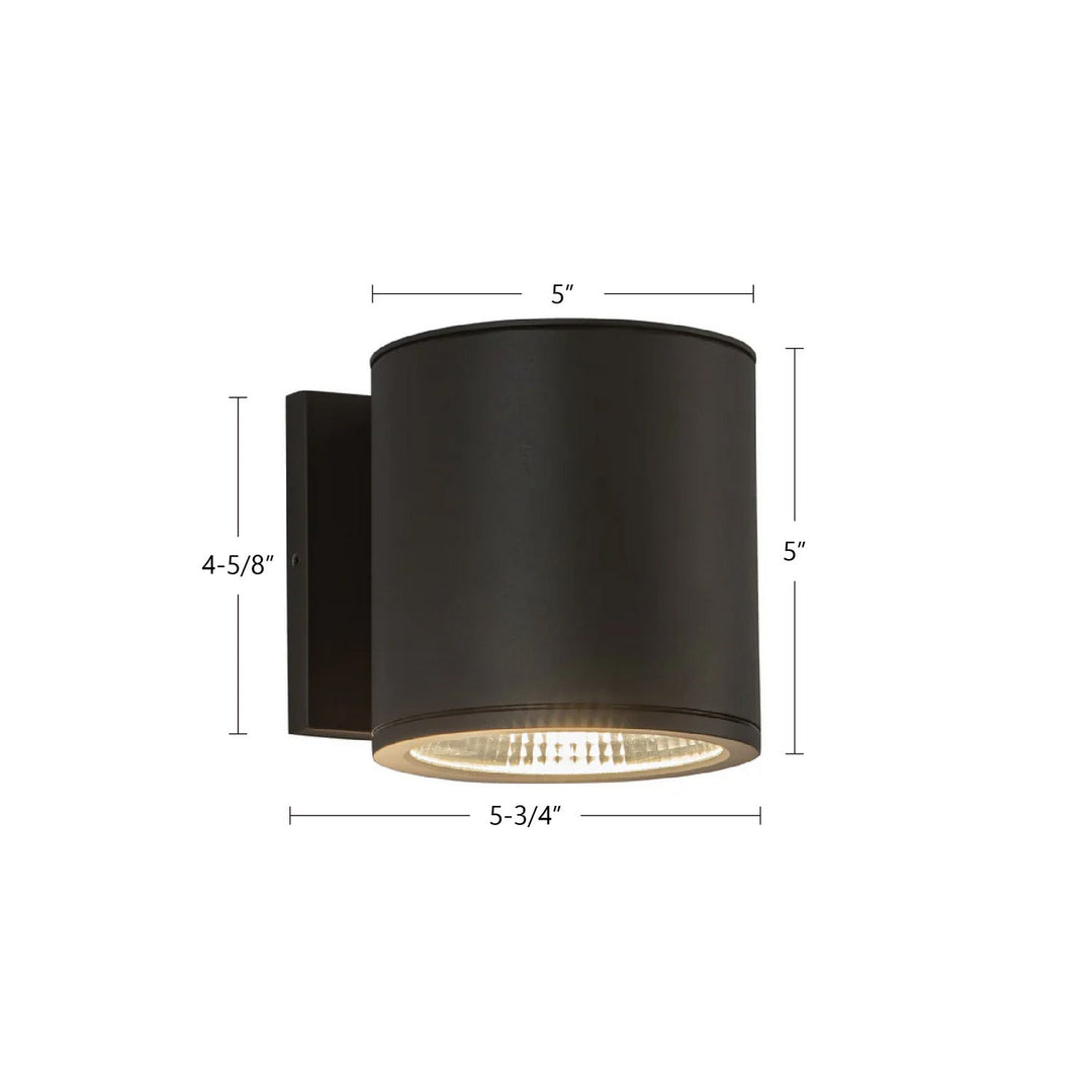 Kuzco Canada - EW265105-BK - LED Outdoor Wall Sconce - Nordic - Black