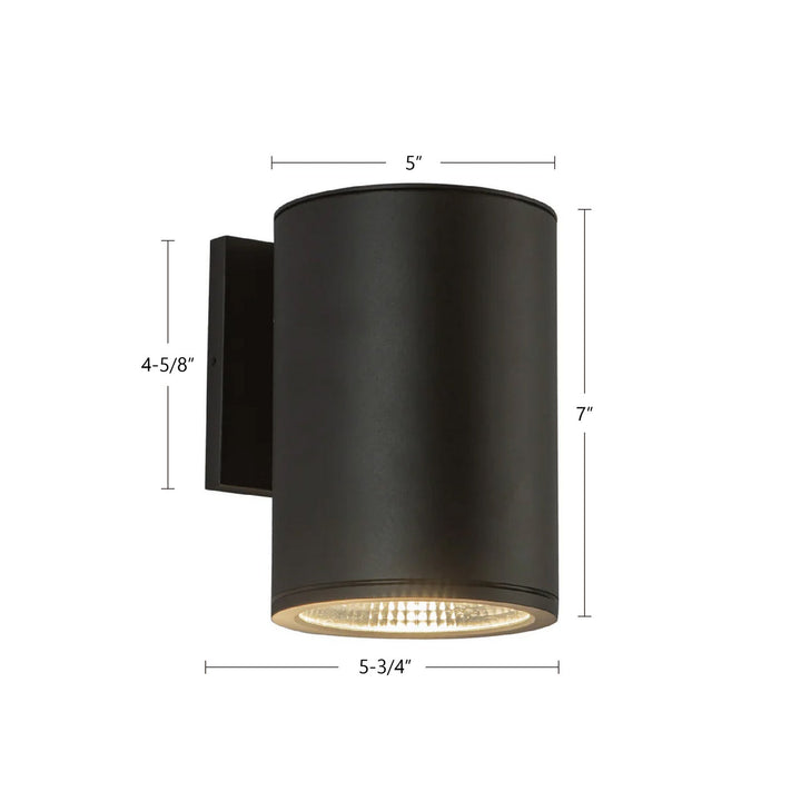 Kuzco Canada - EW265107-BK - LED Outdoor Wall Sconce - Nordic - Black