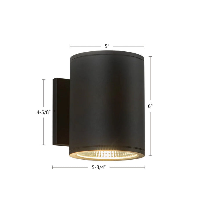 Kuzco Canada - EW265206-BK - LED Outdoor Wall Sconce - Nordic - Black