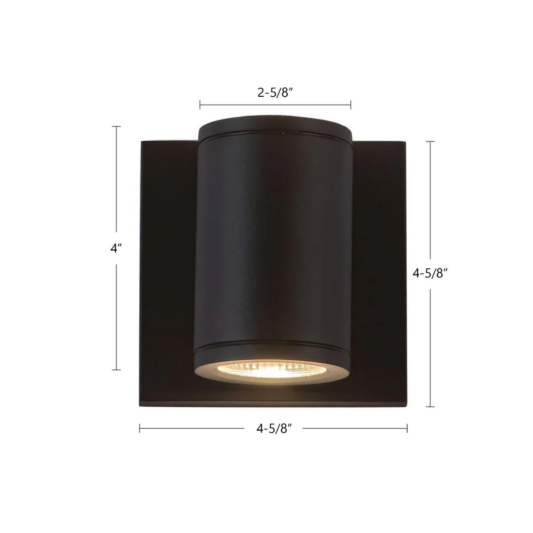 Kuzco Canada - EW262204-BK - LED Outdoor Wall Sconce - Nordic - Black