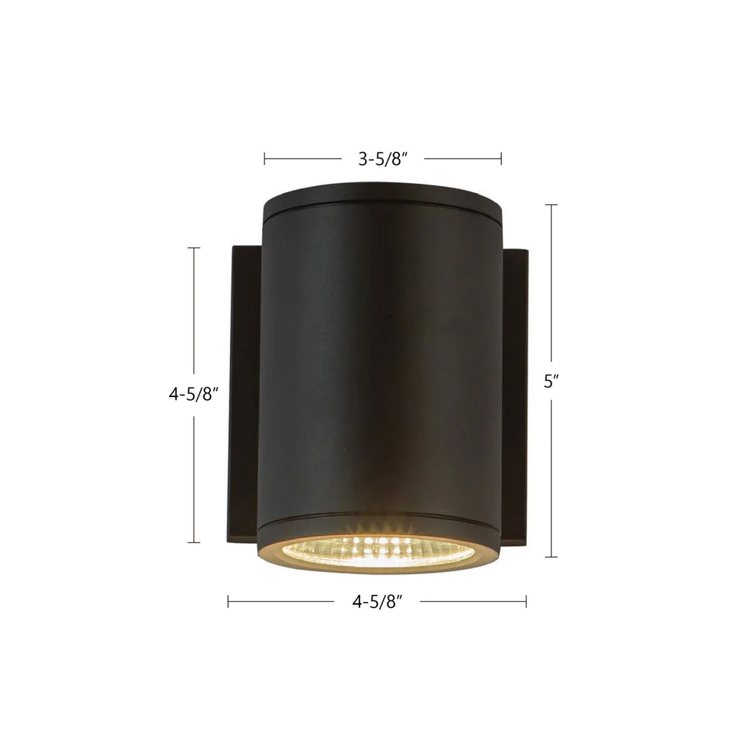 Kuzco Canada - EW264105-BK - LED Outdoor Wall Sconce - Nordic - Black