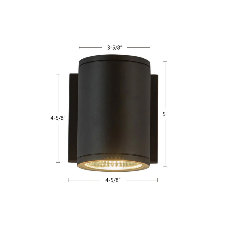 Kuzco Canada - EW264105-BK - LED Outdoor Wall Sconce - Nordic - Black