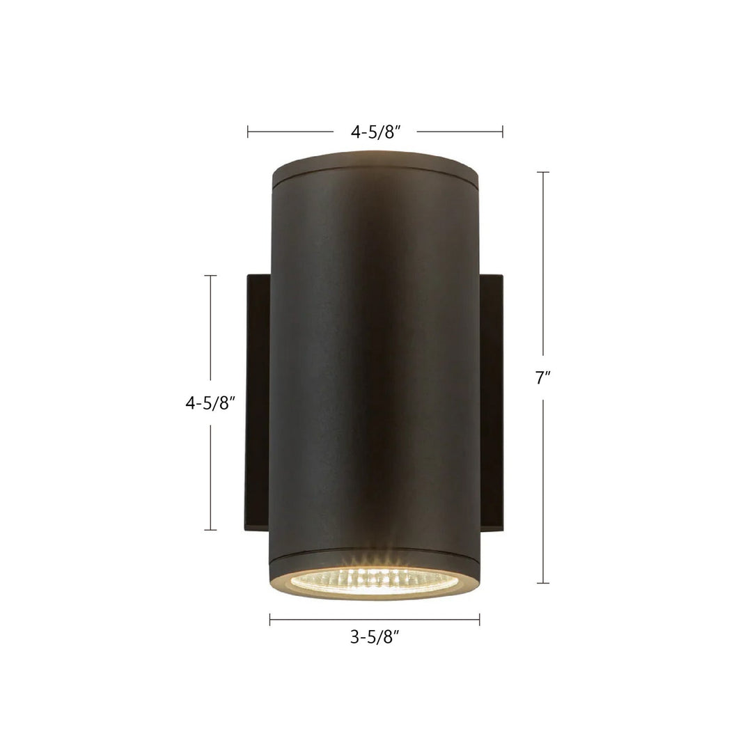 Kuzco Canada - EW264207-BK - LED Outdoor Wall Sconce - Nordic - Black