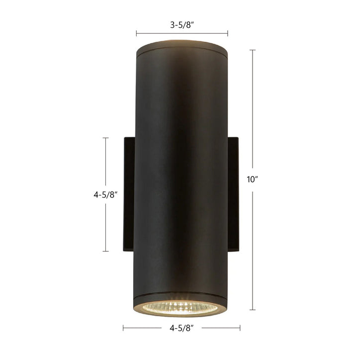 Kuzco Canada - EW264210-BK - LED Outdoor Wall Sconce - Nordic - Black