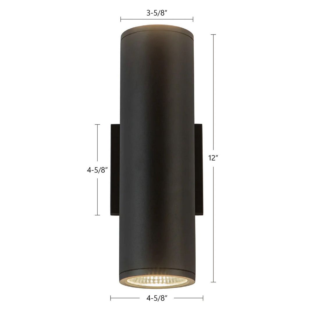 Kuzco Canada - EW264212-BK - LED Outdoor Wall Sconce - Nordic - Black