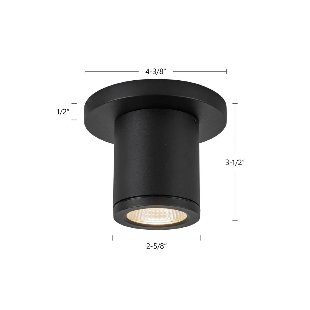 Kuzco Canada - EC262103-BK - LED Outdoor Ceiling Mount - Nordic - Black