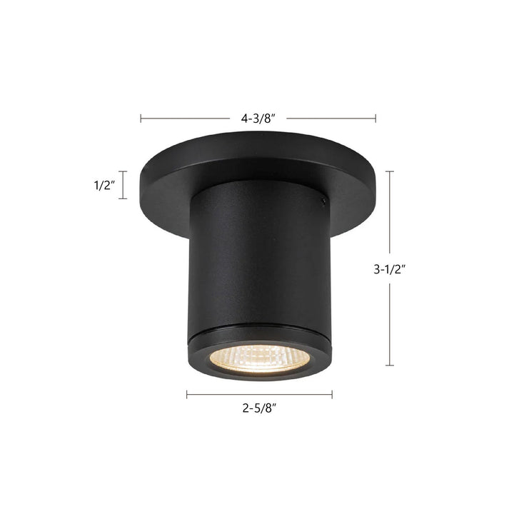 Kuzco Canada - EC262103-BK - LED Outdoor Ceiling Mount - Nordic - Black
