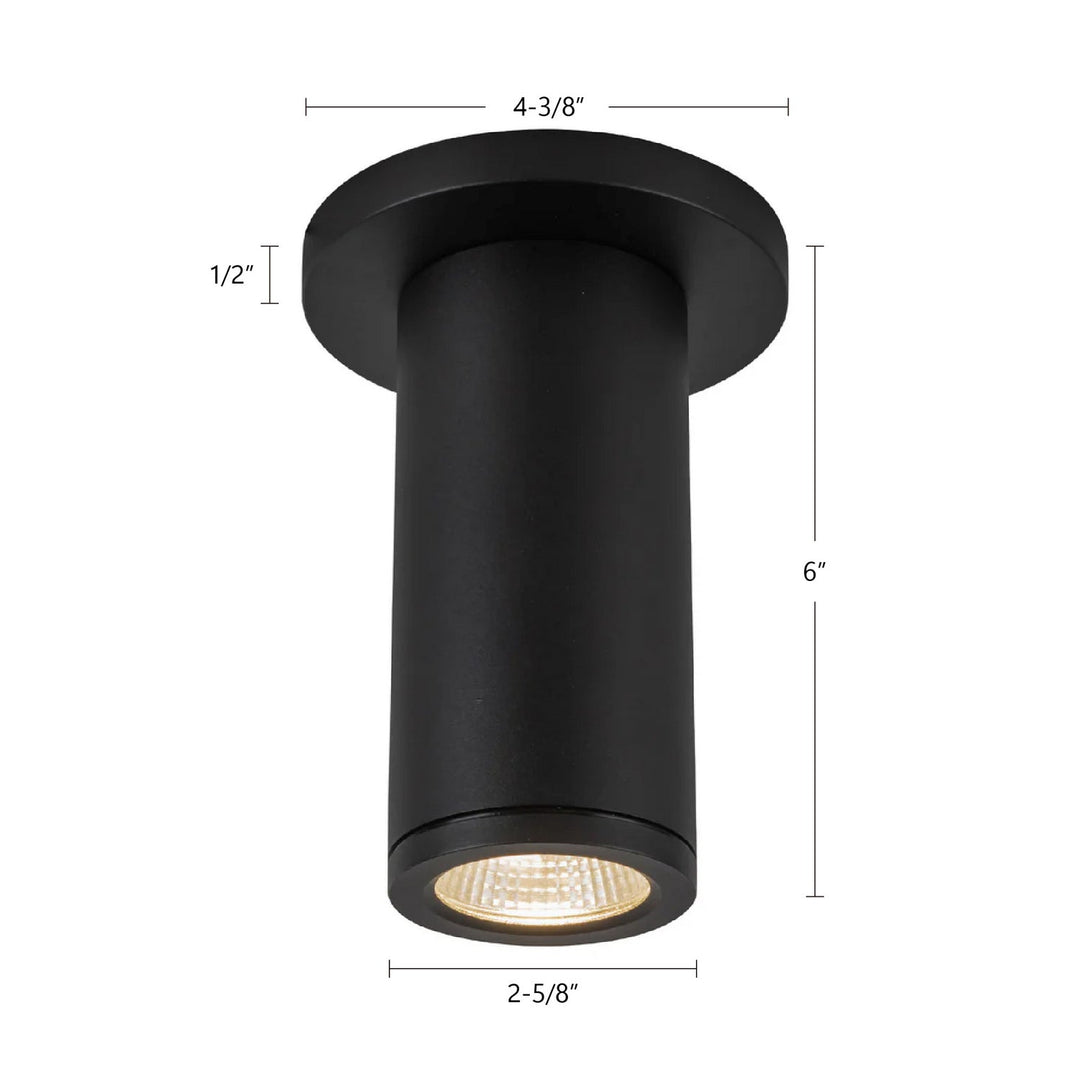 Kuzco Canada - EC262106-BK - LED Outdoor Ceiling Mount - Nordic - Black