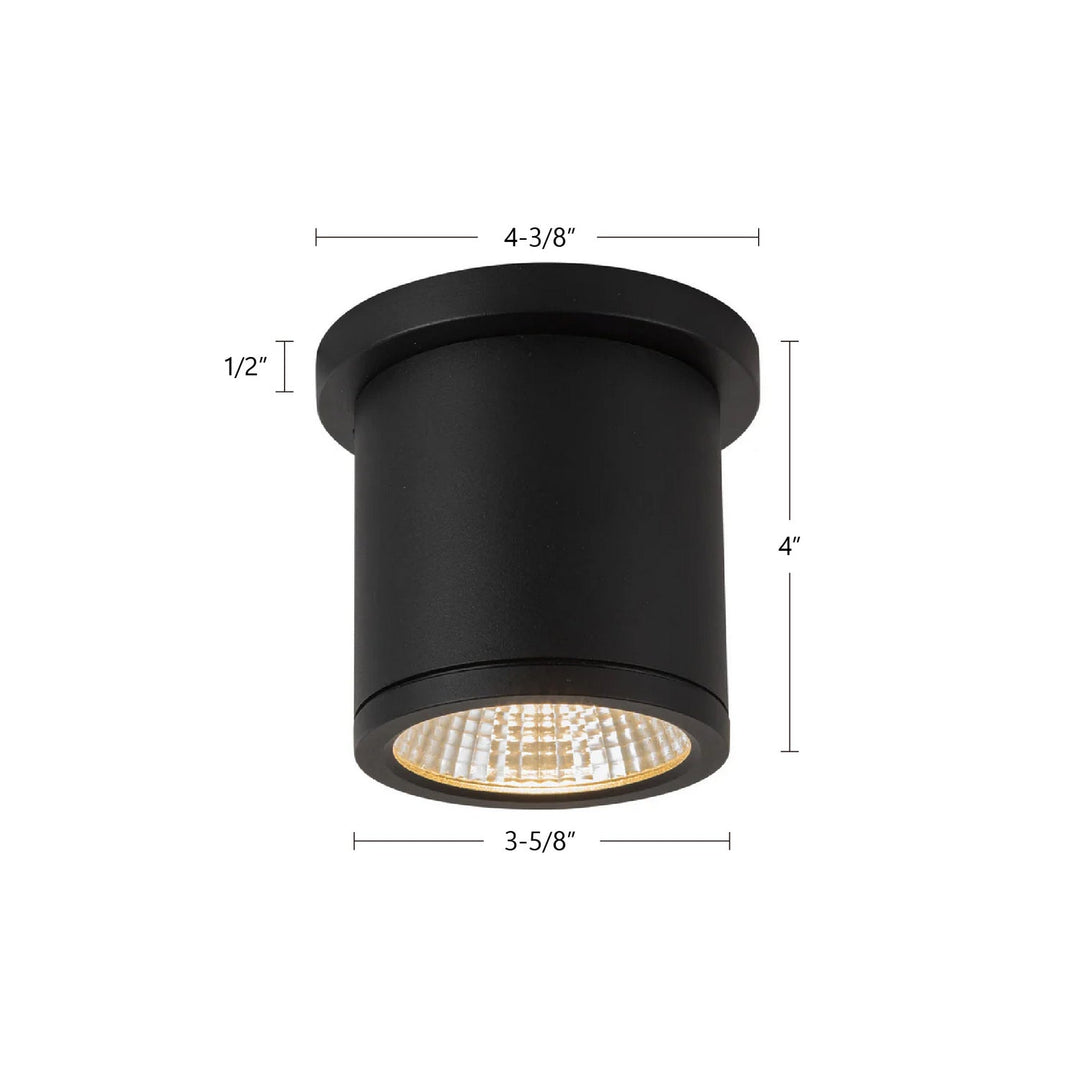 Kuzco Canada - EC264104-BK - LED Outdoor Ceiling Mount - Nordic - Black