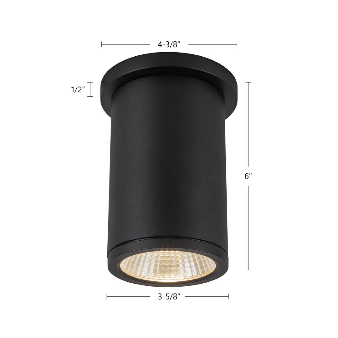 Kuzco Canada - EC264106-BK - LED Outdoor Ceiling Mount - Nordic - Black