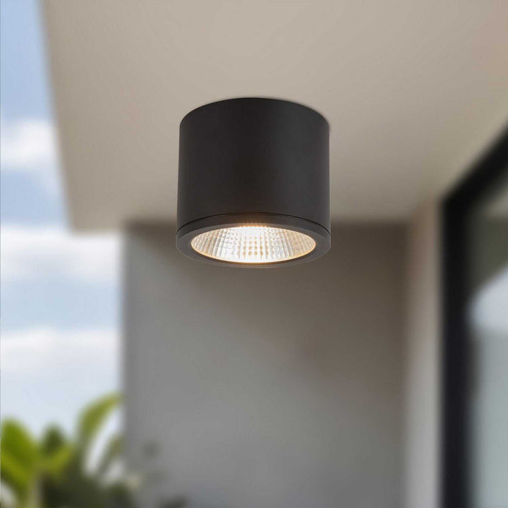 Kuzco Canada - EC265104-BK - LED Outdoor Ceiling Mount - Nordic - Black