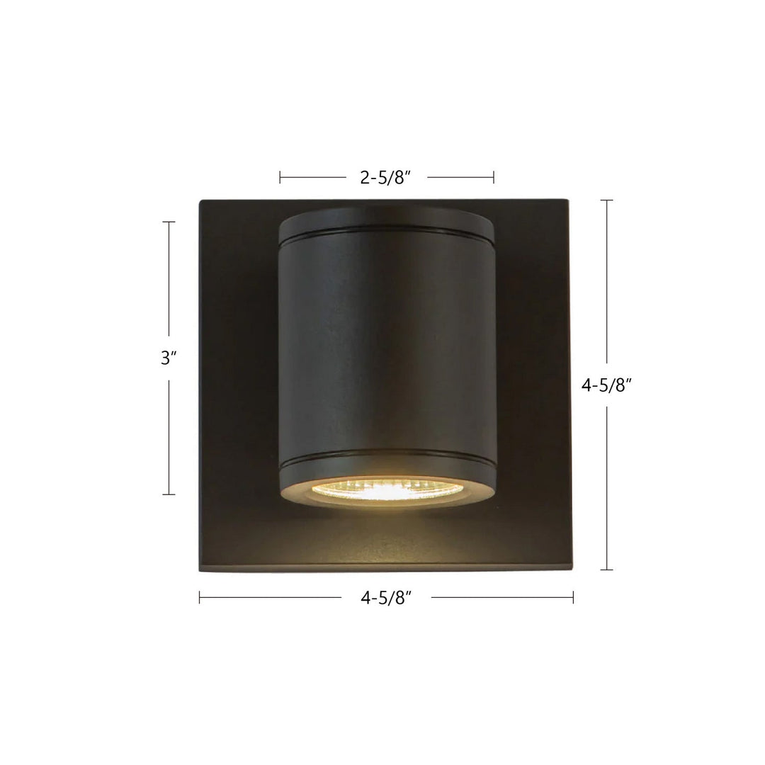 Kuzco Canada - EW262103-BK - LED Outdoor Wall Sconce - Nordic - Black