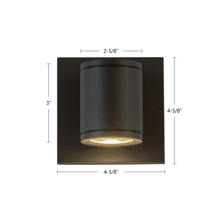 Kuzco Canada - EW262103-BK - LED Outdoor Wall Sconce - Nordic - Black