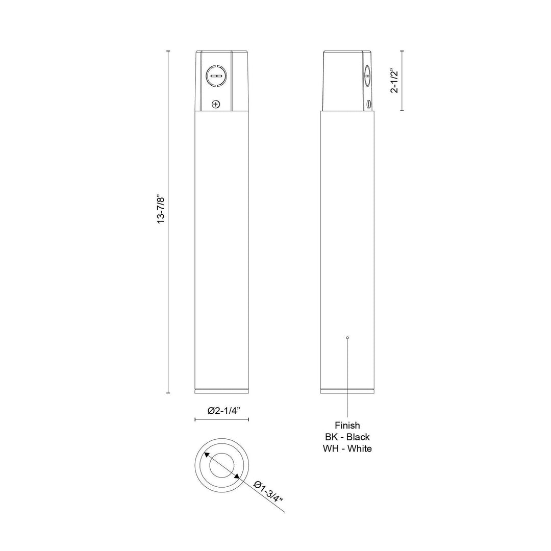 Kuzco Canada - LD2-CC12W12-3036-BK-UNV-010 - LED Ceiling Mount - Lorna - Black