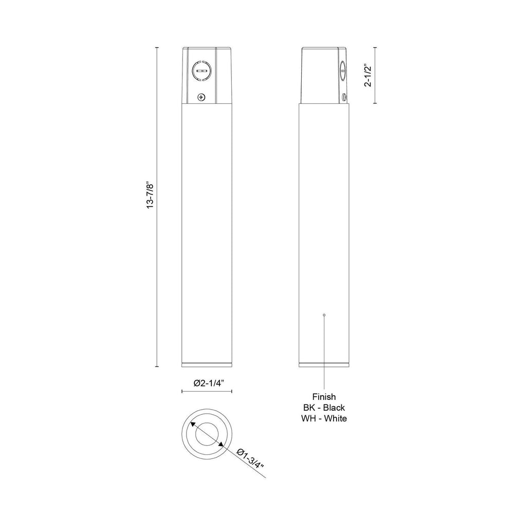 Kuzco Canada - LD2-CC12W12-3036-WH-UNV-010 - LED Ceiling Mount - Lorna - White