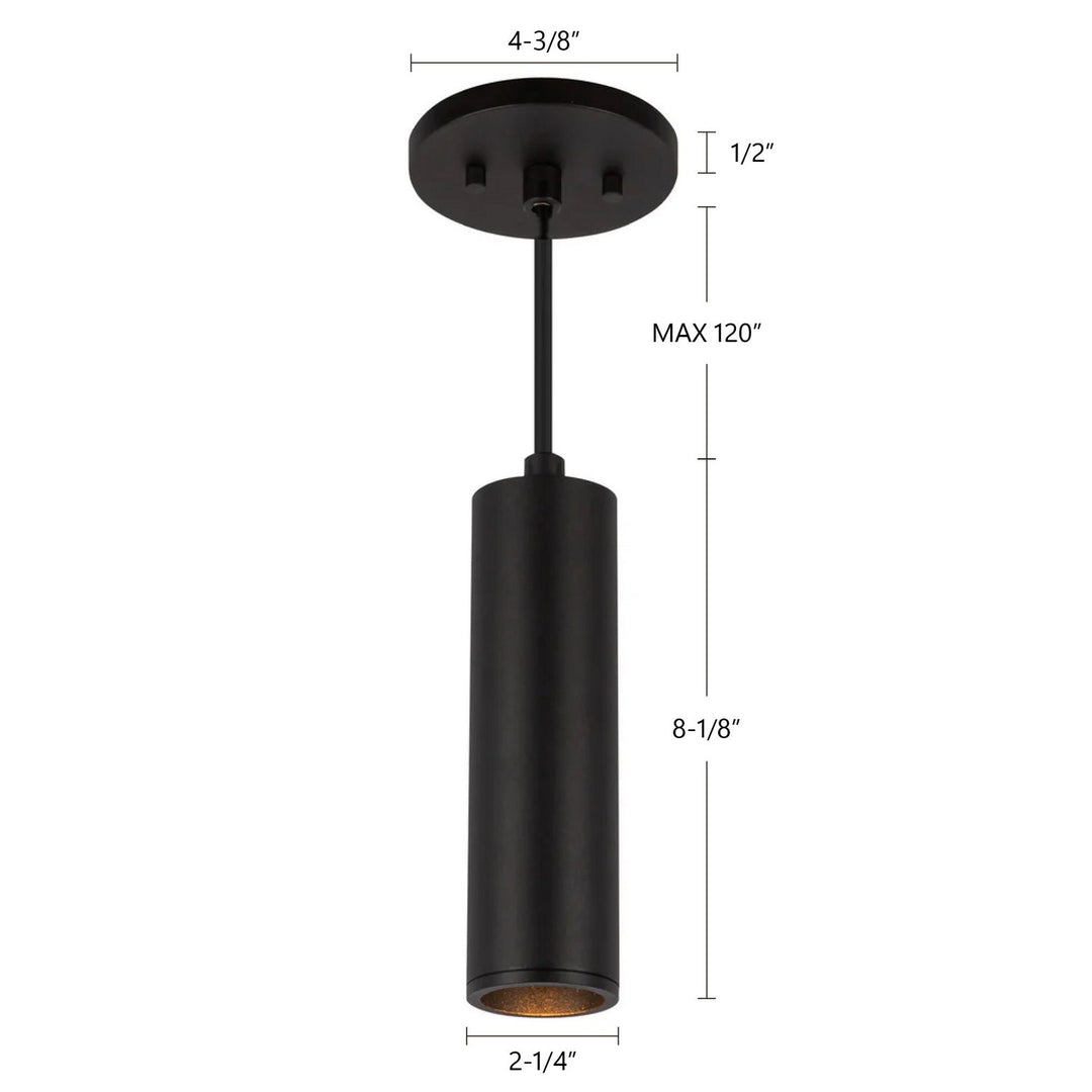 Kuzco Canada - LD2-PD08W10-3036-BK-UNV-010 - LED Pendant - Lorna - Black