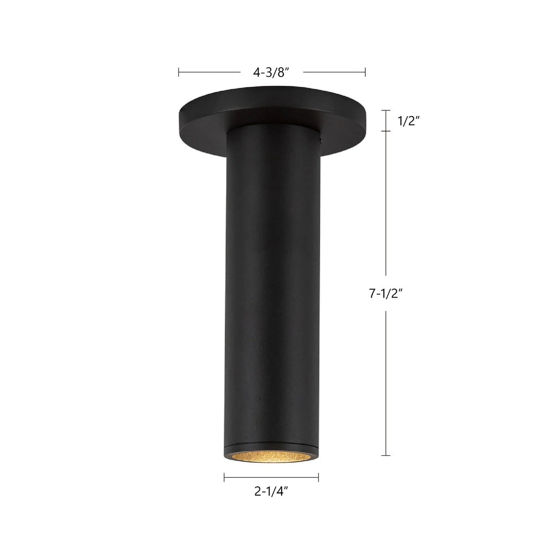 Kuzco Canada - LD2-SM08W10-3036-BK-UNV-010 - LED Ceiling Mount - Lorna - Black