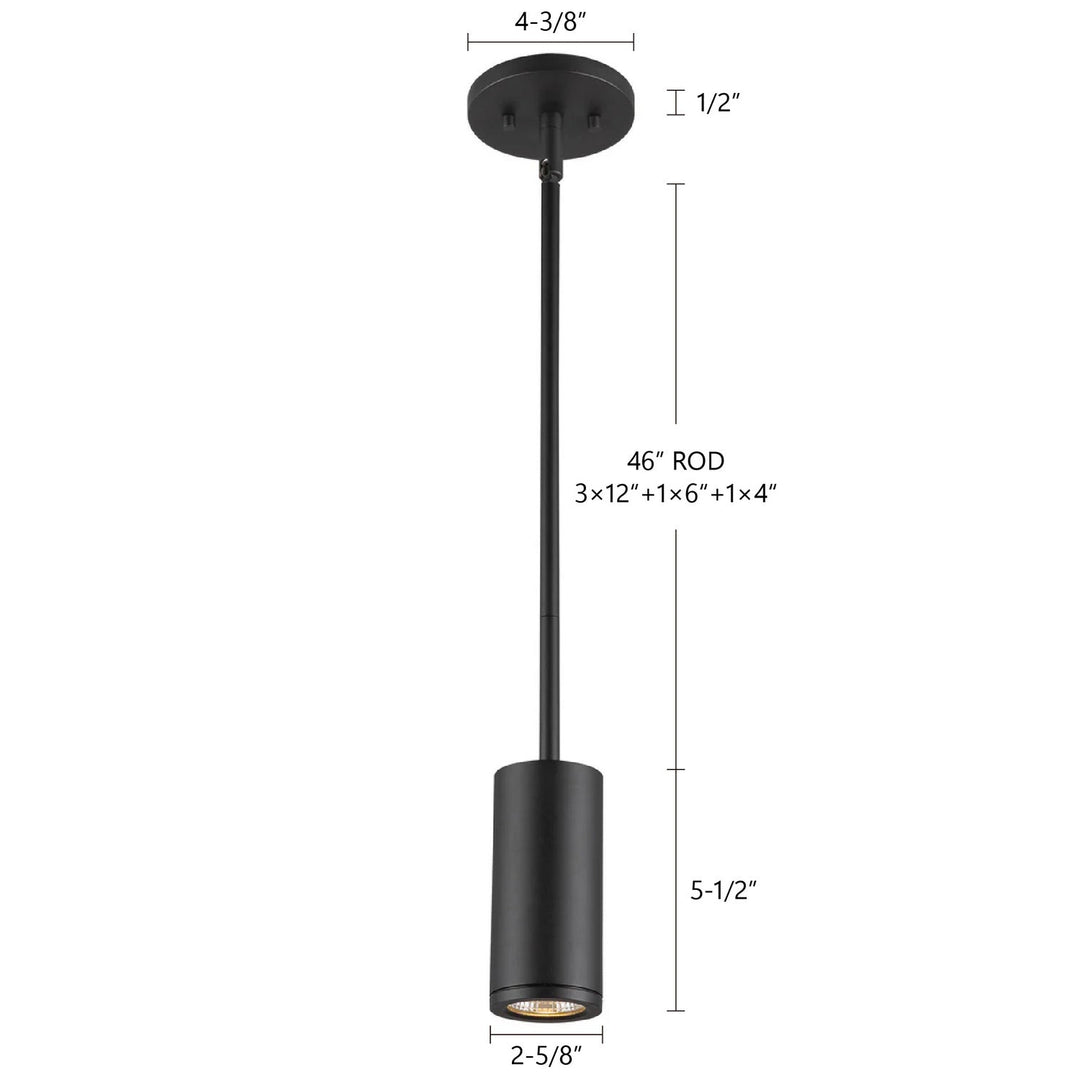 Kuzco Canada - EP262106-BK - LED Outdoor Pendant - Nordic - Black