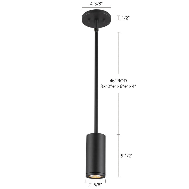 Kuzco Canada - EP262106-BK - LED Outdoor Pendant - Nordic - Black