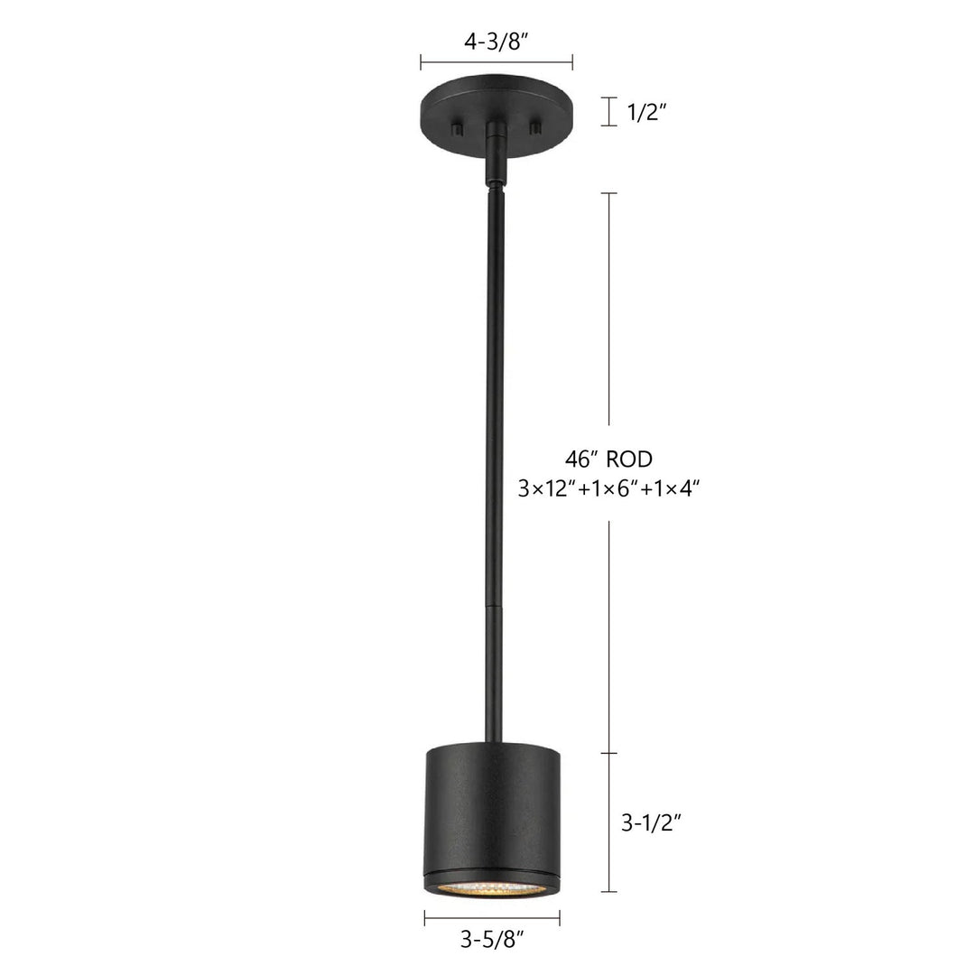 Kuzco Canada - EP264104-BK - LED Outdoor Pendant - Nordic - Black