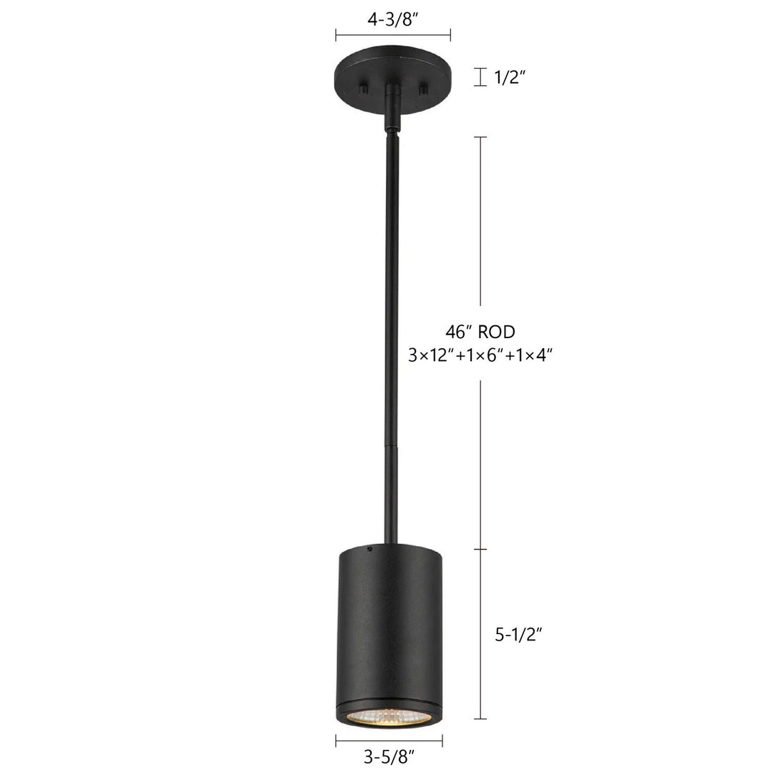 Kuzco Canada - EP264106-BK - LED Outdoor Pendant - Nordic - Black