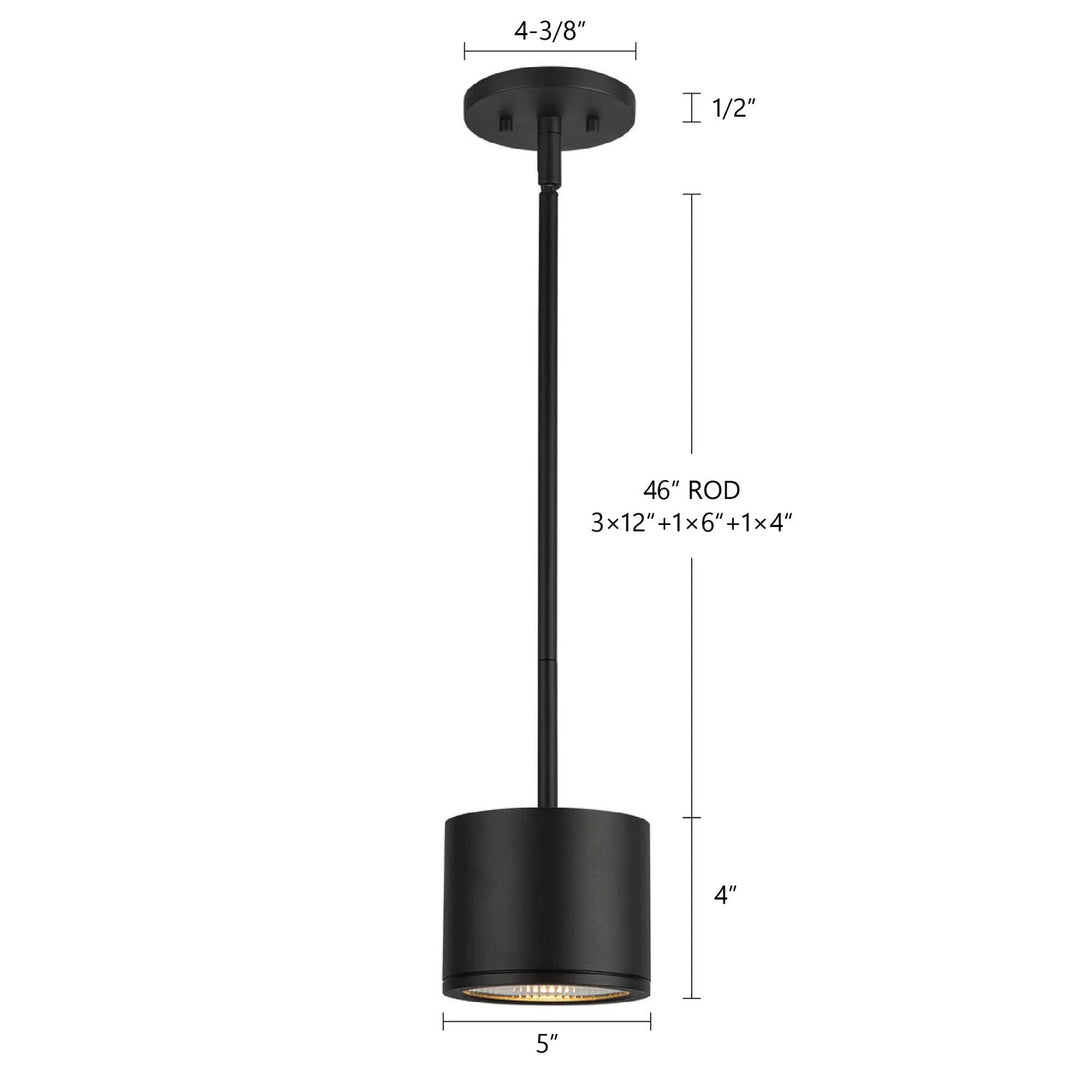 Kuzco Canada - EP265104-BK - LED Outdoor Pendant - Nordic - Black
