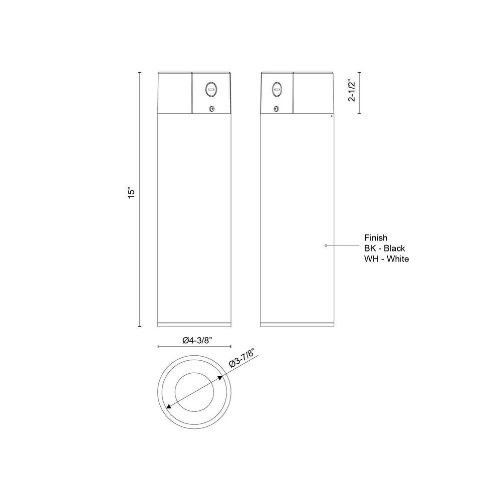 Kuzco Canada - LD4-CC12W24-3036-WH-UNV-010 - LED Ceiling Mount - Lorna - White