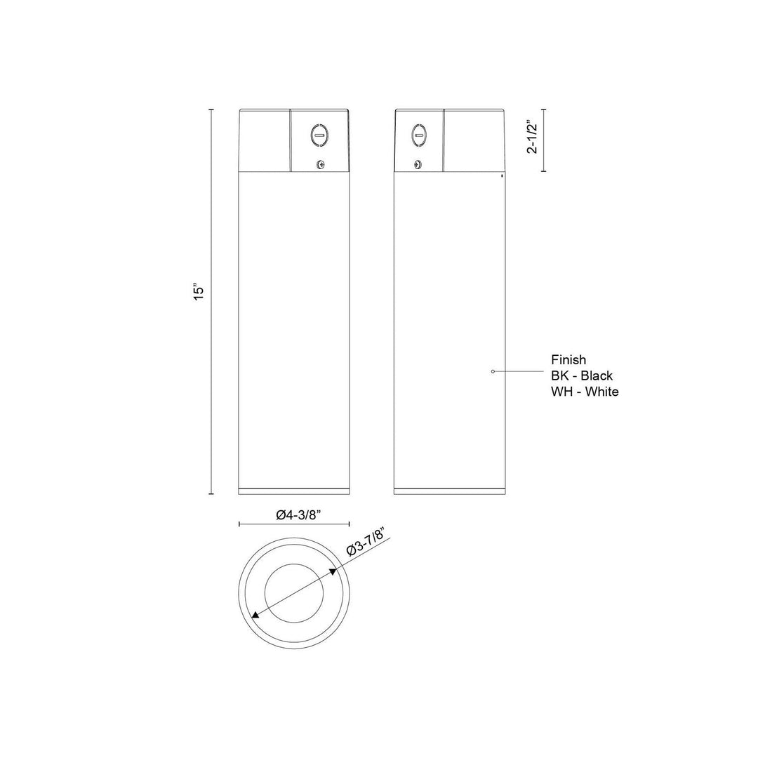 Kuzco Canada - LD4-CC12W24-3036-WH-UNV-010 - LED Ceiling Mount - Lorna - White