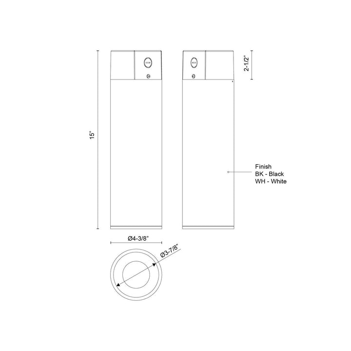 Kuzco Canada - LD4-CC12W24-3036-WH-UNV-010 - LED Ceiling Mount - Lorna - White