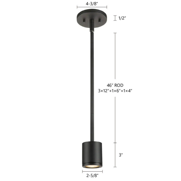 Kuzco Canada - EP262103-BK - LED Outdoor Pendant - Nordic - Black