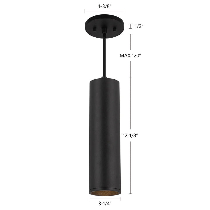 Kuzco Canada - LD3-PD12W18-3036-BK-UNV-010 - LED Pendant - Lorna - Black