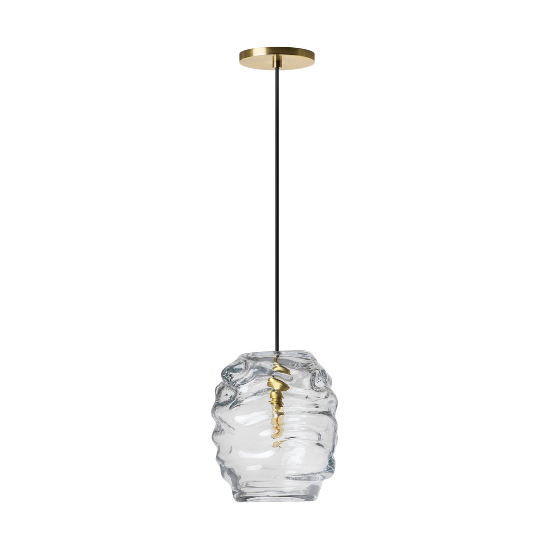 Audra One Light Pendant in Hand-Rubbed Antique Brass Visual Comfort Modern