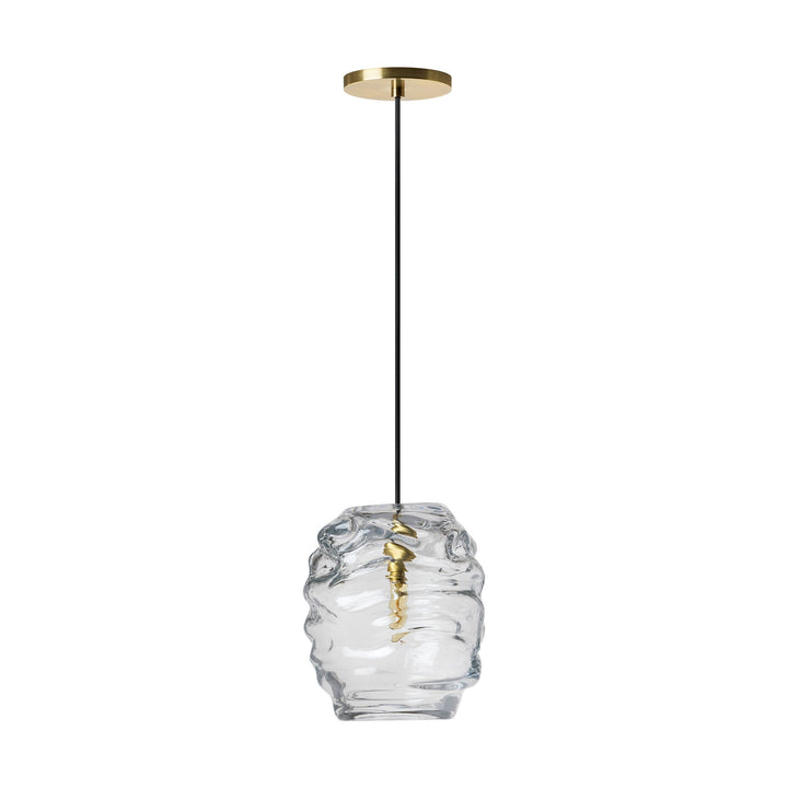 Audra One Light Pendant in Hand-Rubbed Antique Brass Visual Comfort Modern