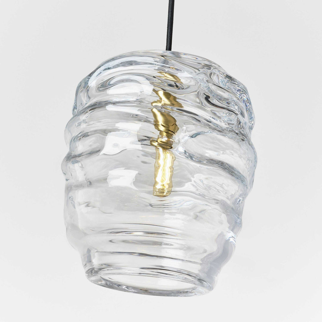 Audra One Light Pendant in Hand-Rubbed Antique Brass Visual Comfort Modern