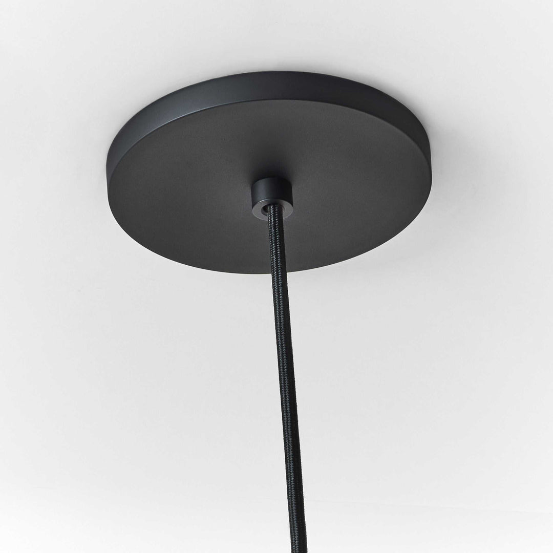 Audra One Light Pendant in Nightshade Black Visual Comfort Modern