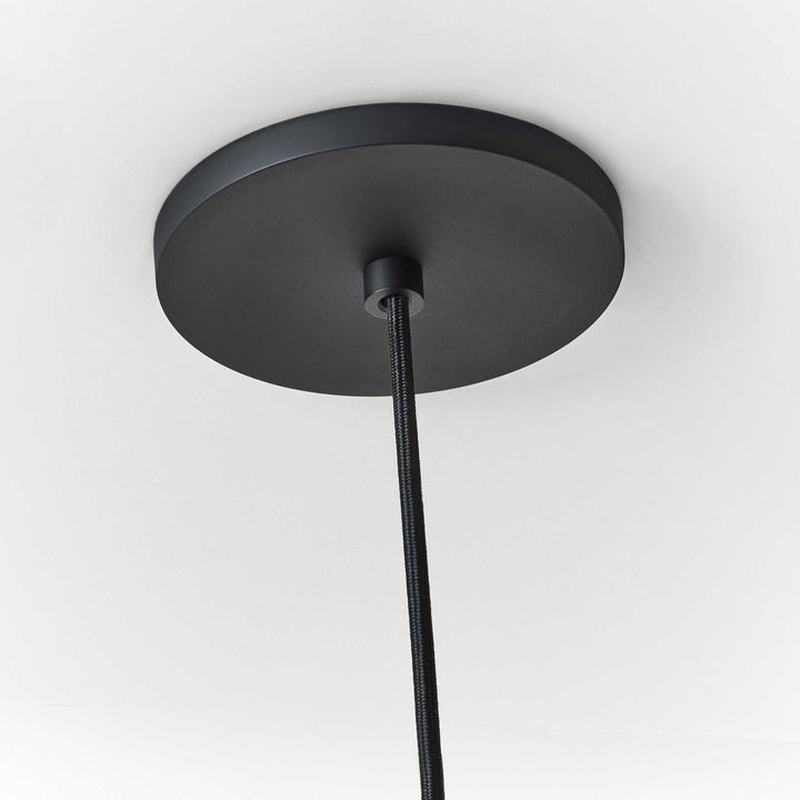 Audra One Light Pendant in Nightshade Black Visual Comfort Modern