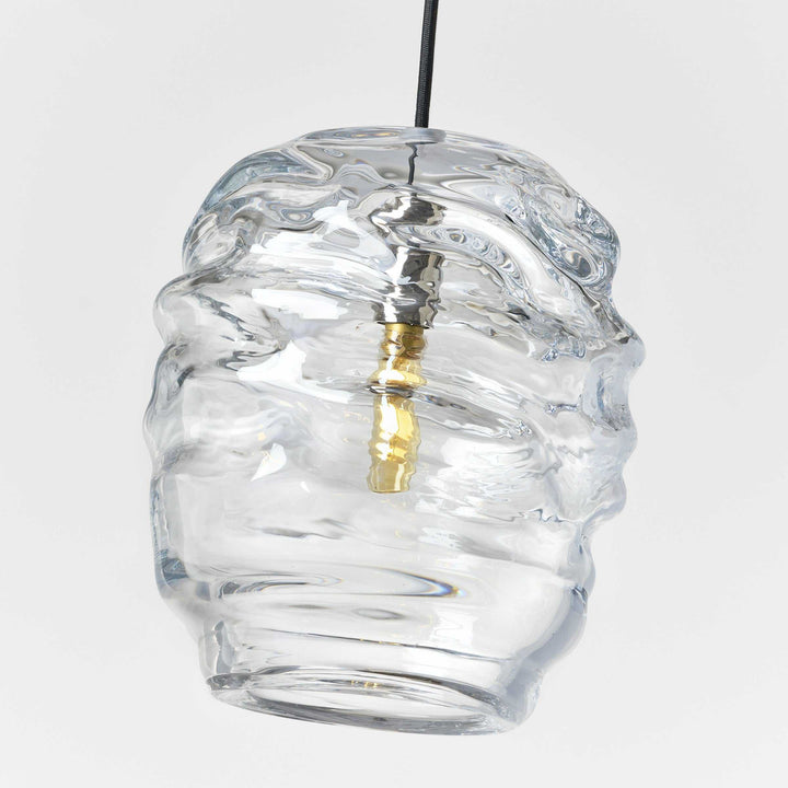 Audra One Light Pendant in Polished Nickel Visual Comfort Modern