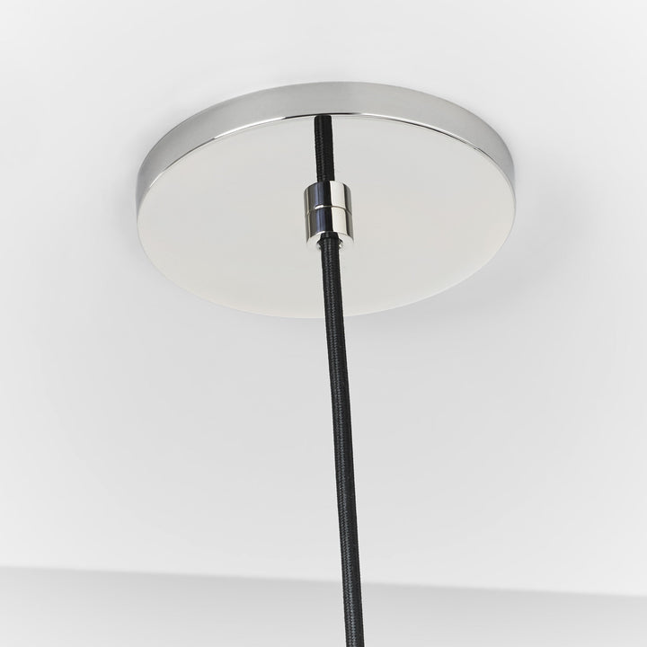 Audra One Light Pendant in Polished Nickel Visual Comfort Modern