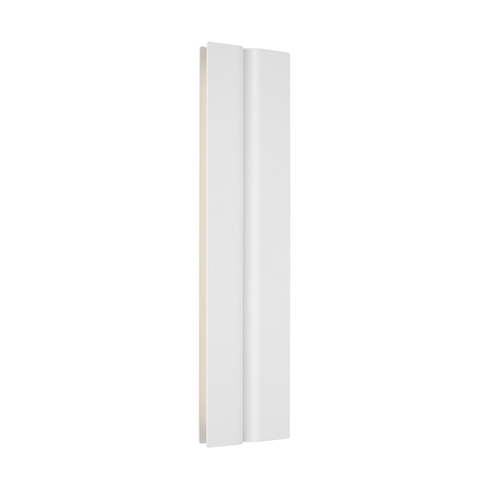 Cloak LED Vanity in Matte White Visual Comfort Modern