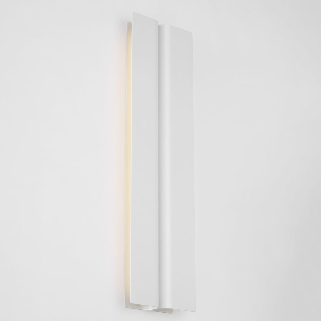Cloak LED Vanity in Matte White Visual Comfort Modern