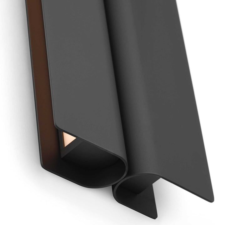 Cloak LED Vanity in Nightshade Black Visual Comfort Modern